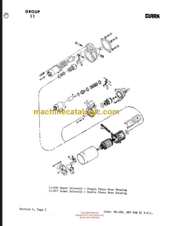 CLARK Safe Maintenance (OH-362) OVERHAUL MANUALS