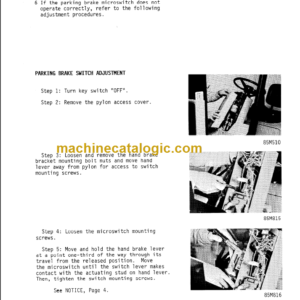 CLARK EV-100 Planned Maint & Adj Manuals