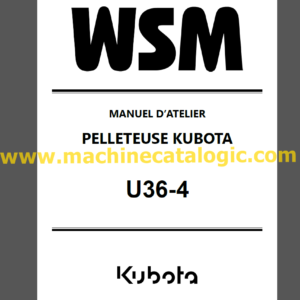 Kubota U36-4 Manuel D’atelier Workshop Manual (French)