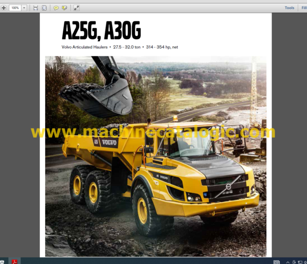 Volvo A25G, A30G Articulated Haulers Service Manual