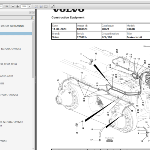 Volvo Motor Graders Service Manual, Parts Manual PDF SET