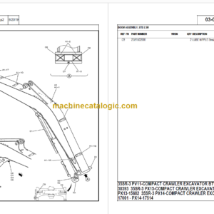 KOBELCO 35SR- TIER 3 PARTS CATALOG