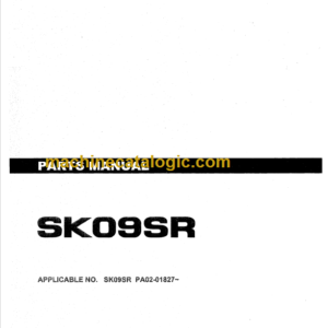 KOBELCO SK09SR PARTS MANUAL PA02-01827