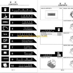 KOBELCO SK09SR PARTS MANUAL PA02-01827