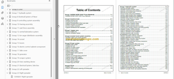 SANY SAP60C-8 PARTS BOOK