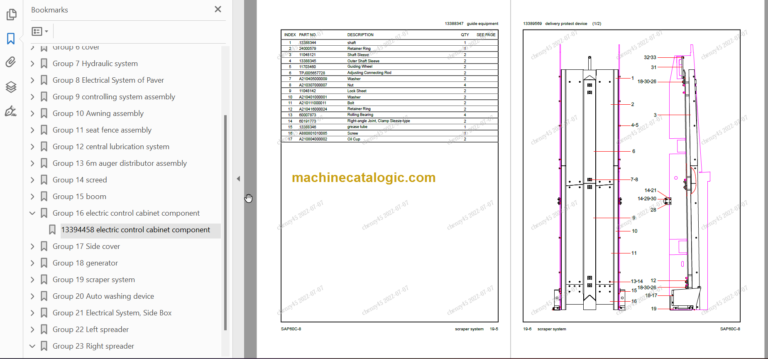 SANY SAP60C-8 PARTS BOOK