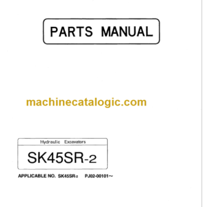 KOBELCO SK45SR-2 PARTS MANUAL