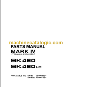 KOBELCO SK460 SK460LC PARTS MANUAL