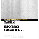 KOBELCO SK480 SK480LC MARK VI PARTS MANUAL
