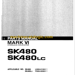 KOBELCO SK480 SK480LC MARK VI PARTS MANUAL