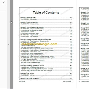 SANY STG170C-8 PARTS BOOK