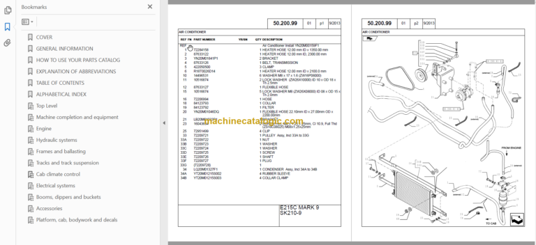 KOBELCO SK210-9 MARK9 PARTS CATALOG