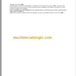 KOBELCO 140SR ACERA TIER3 PARTS CATALOG