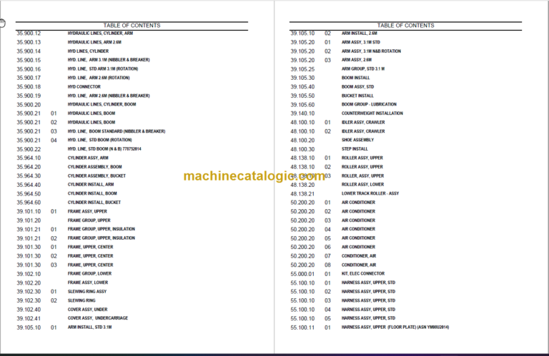 KOBELCO SK170-9 TIER 4 PARST CATALOG