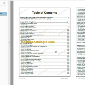 SANY SY750 Parts Book