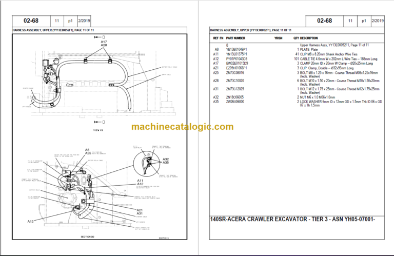 KOBELCO 140SR ACERA TIER3 PARTS CATALOG