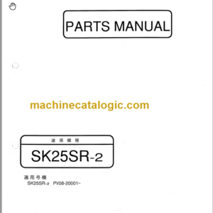 KOBELCO SK25SR-2 PARTS MANUAL