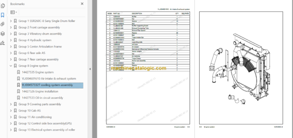 SANY SSR260C-8 PARTS BOOK