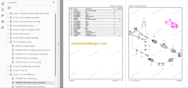 SANY SSR260C-8 PARTS BOOK