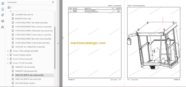 SANY SSR200C-8H PARTS BOOK