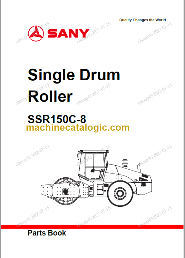 SANY SSR150C-8 PARTS BOOK