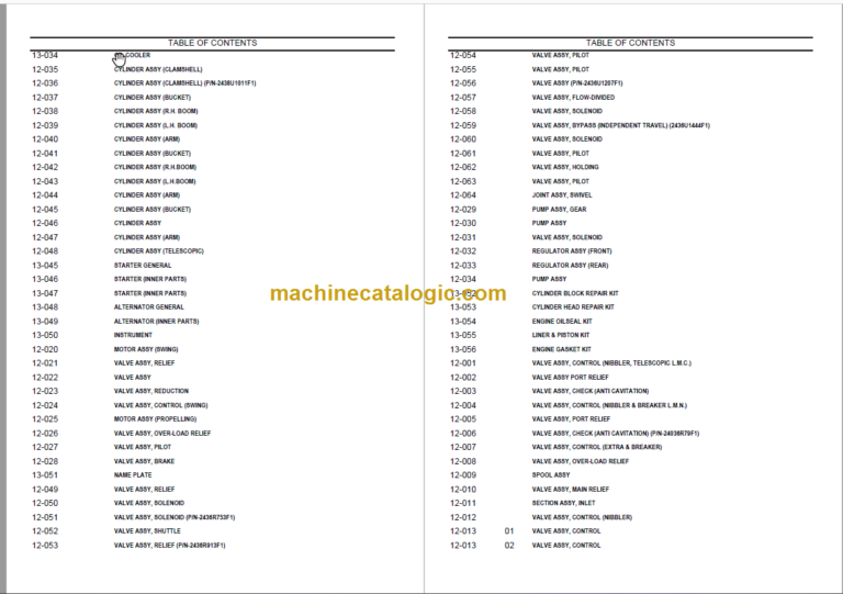 KOBELCO SK200LC III PARTS CATALOG9
