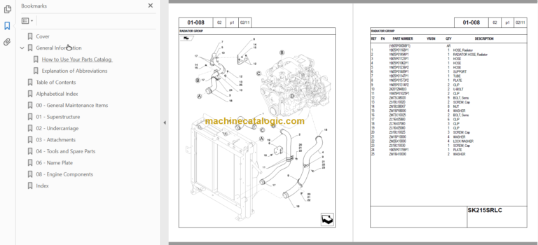 KOBELCO SK215SRLC PARTS CATALOG