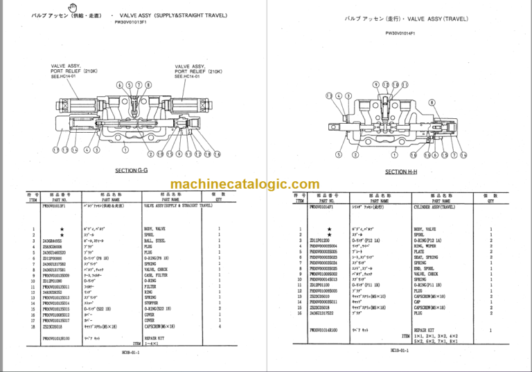 KOBELCO SK30SR PARTS MANUAL PW03501-10105