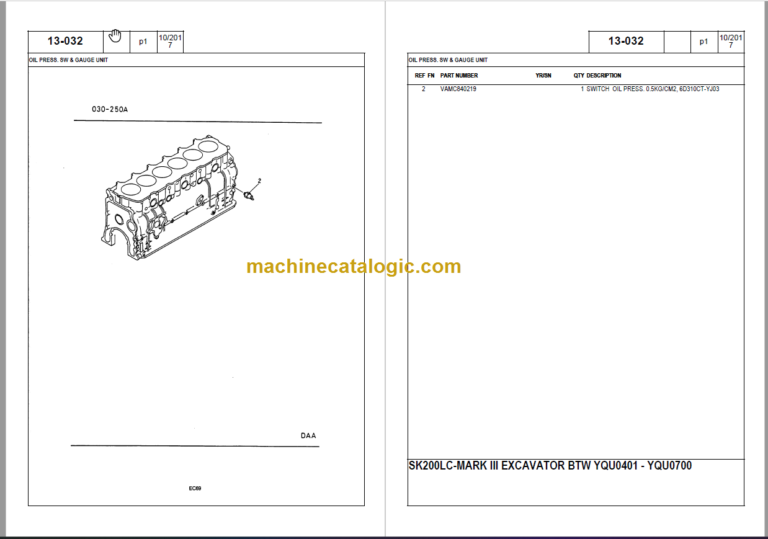 KOBELCO SK200LC III PARTS CATALOG