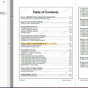 SANY SSR180C-8 PARTS BOOK