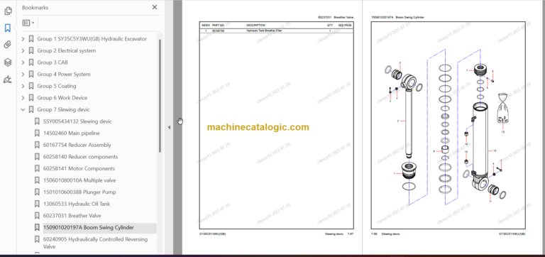 SANY SY35U Parts Book9