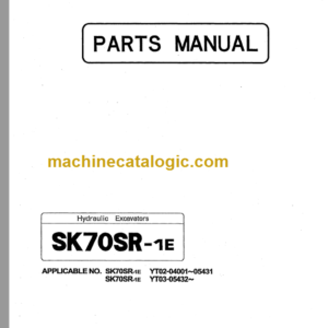 KOBELCO SK70SR-1E PARTS MANUAL