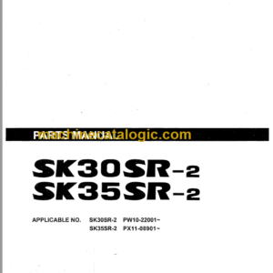 KOBELCO SK30SR-2 SK35SR-2 PARTS MANUAL PW10-22001