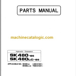 KOBELCO SK480-6S SK480LC-6S PARTS MANUAL