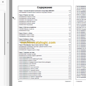 SANY SW955K1 PARTS MANUAL Russian