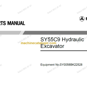 SANY SY55C9 PARTS MANUAL