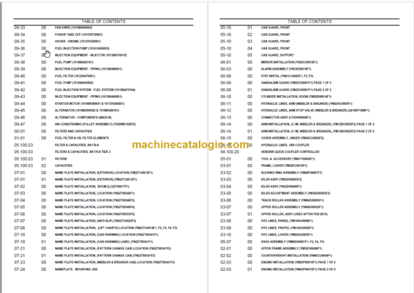 KOBELCO SK170-8-ACERA MARK 8 PARTS CATALOG