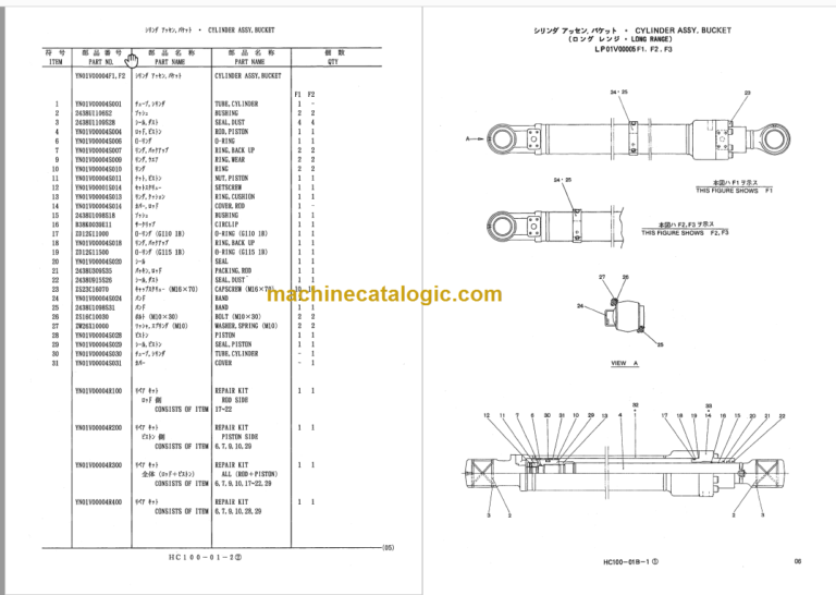 KOBELCO SK200 SK200LC MARK V PARTS MANUAL