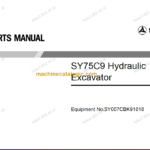 SANY SY75C PARTS MANUAL