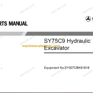 SANY SY75C PARTS MANUAL