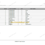 SANY SY75C PARTS MANUAL