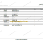 SANY SSR120 PARTS BOOK