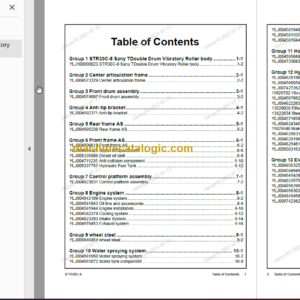 SANY STR30C-8 Parts Book