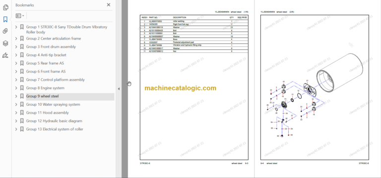 SANY STR30C-8 Parts Book