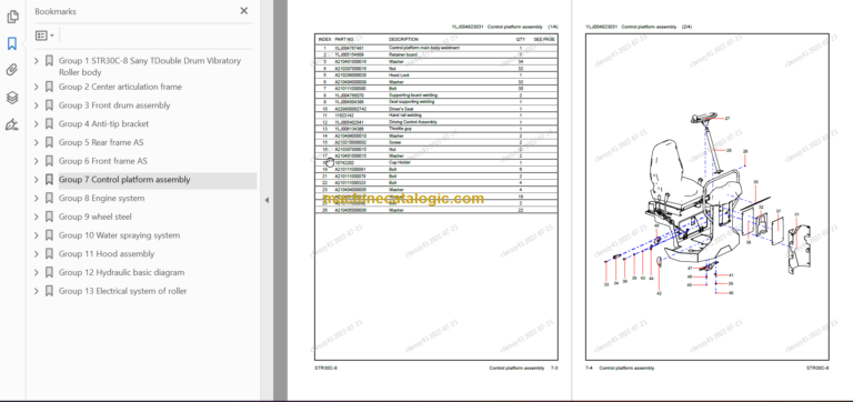 SANY STR30C-8 Parts Book