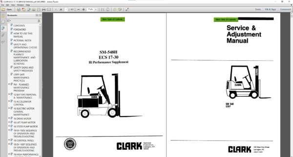 CLARK PDF MANUAL SET (Europe)