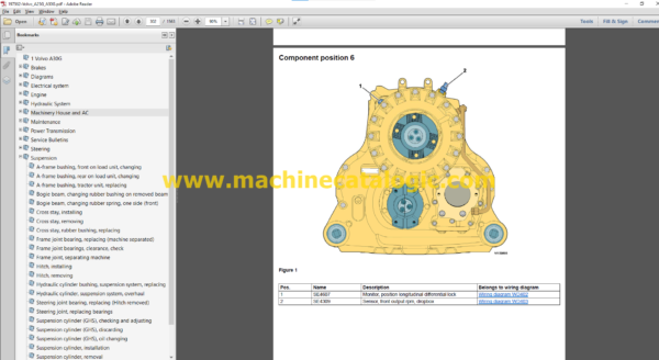 Volvo A25G, A30G Articulated Haulers Service Manual