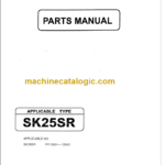 KOBELCO SK25SR PARTS MANUAL PV12001-12542