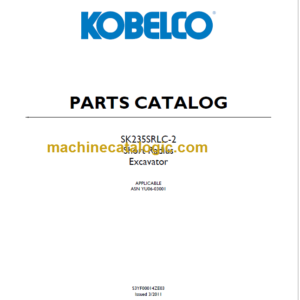 KOBELCO SK235SRLC-2 PARTS CATALOG