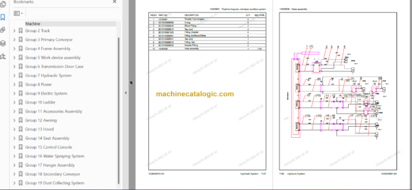 SANY SCM2000C-8S PARTS BOOK